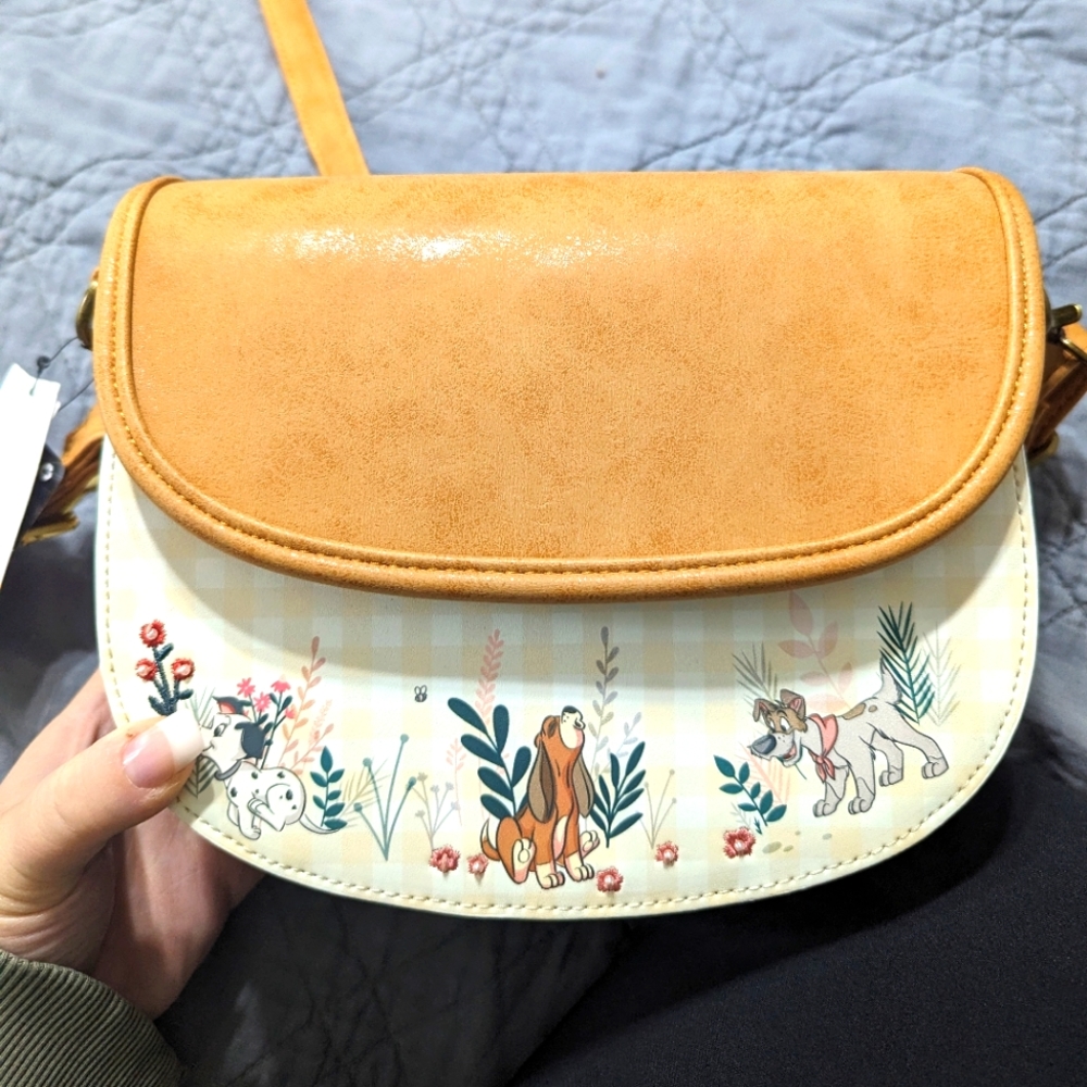 Loungefly Disney Dogs Floral Crossbody Bag - BoxLunch Exclusive